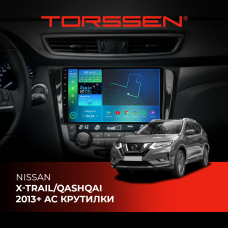 Штатна магнітола Torssen Nissan Xtrail/Qashqai 2013+ AC крутилки F96128 4G Carplay DSP