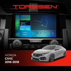 Штатна магнітола Torssen 2K Honda Civic 16-18 F9332 4G Carplay DSP
