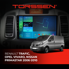 Штатная магнитола Torssen Renault Trafic, Opel Vivaro, Nissan Primastar 06-10 F10332 4G Carplay DSP