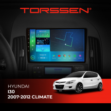 Штатна магнітола Torssen Hyundai i30 2007-2012 climate F9116
